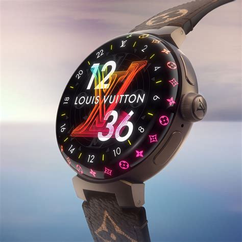 lv 電子錶|Tambour Horizon Light Up 智能腕錶 .